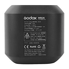 Godox WB26 Rechargeable Lithium-Ion Battery for AD600 Pro TTL