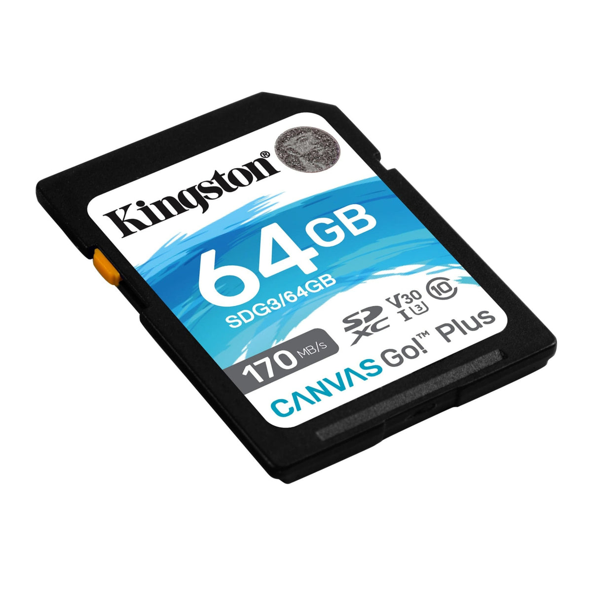 Kingston 64GB SDXC Canvas Go Plus 170MB/s Read Memory Card (SDG3/64GB, 4-Pack) and a USB Card Reader