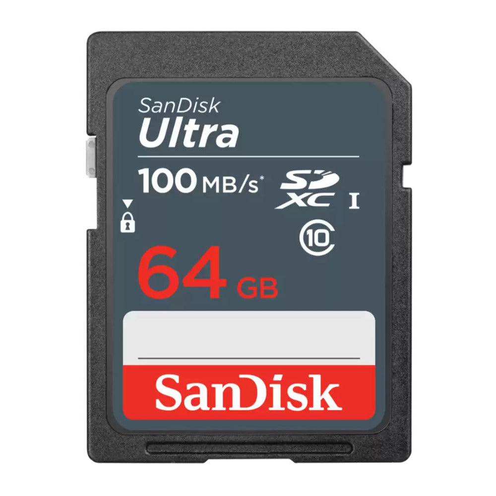 SanDisk 64GB Ultra SDXC UHS-I Memory Card (100MB/s Read Speed)