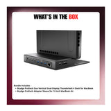 Brydge ProDock Duo TB4 Docking Station Bundle with Adapter Sleeve for 13-Inch Macbook Air - 10