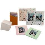 Focus Camera Instax Mini Postcard Set (20-pack, 10 White/10 Mixed) with Metallic Pen Set