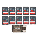 SanDisk 32GB Ultra SDHC UHS-I Memory Card (10-Pack) with USB Card Reader Bundle
