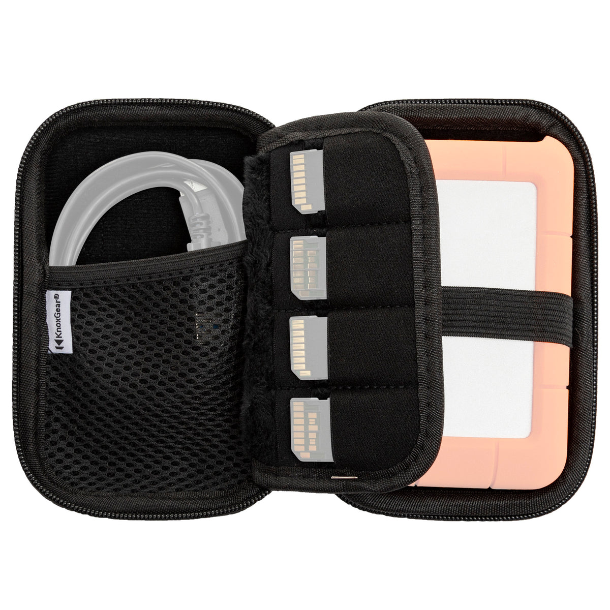Knox Gear Travel Organizer and Storage Case for Small Electronics/Accessories