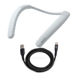 Sony SRS-NB10/H Neckband Speaker (White) with 6-Feet USB-C Cable Bundle