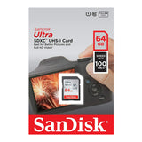 SanDisk 64GB Ultra SDXC UHS-I 100MB/s Memory Card