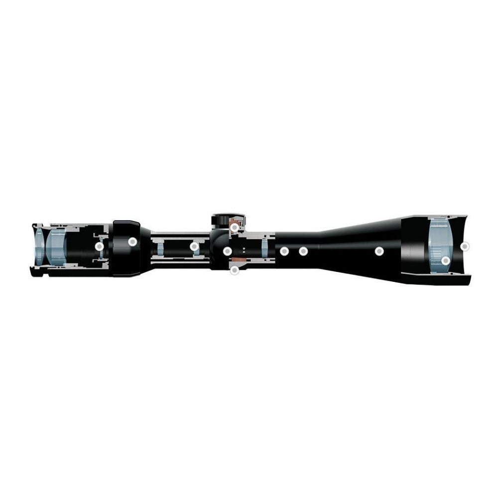 Hawke Vantage Riflescope and 2-Piece Medium Riflescope Rings Bundle