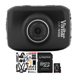 Vivitar DVR781HD HD Action Cam with LCD Rear Screen and Waterproof Case (Black) Bundle