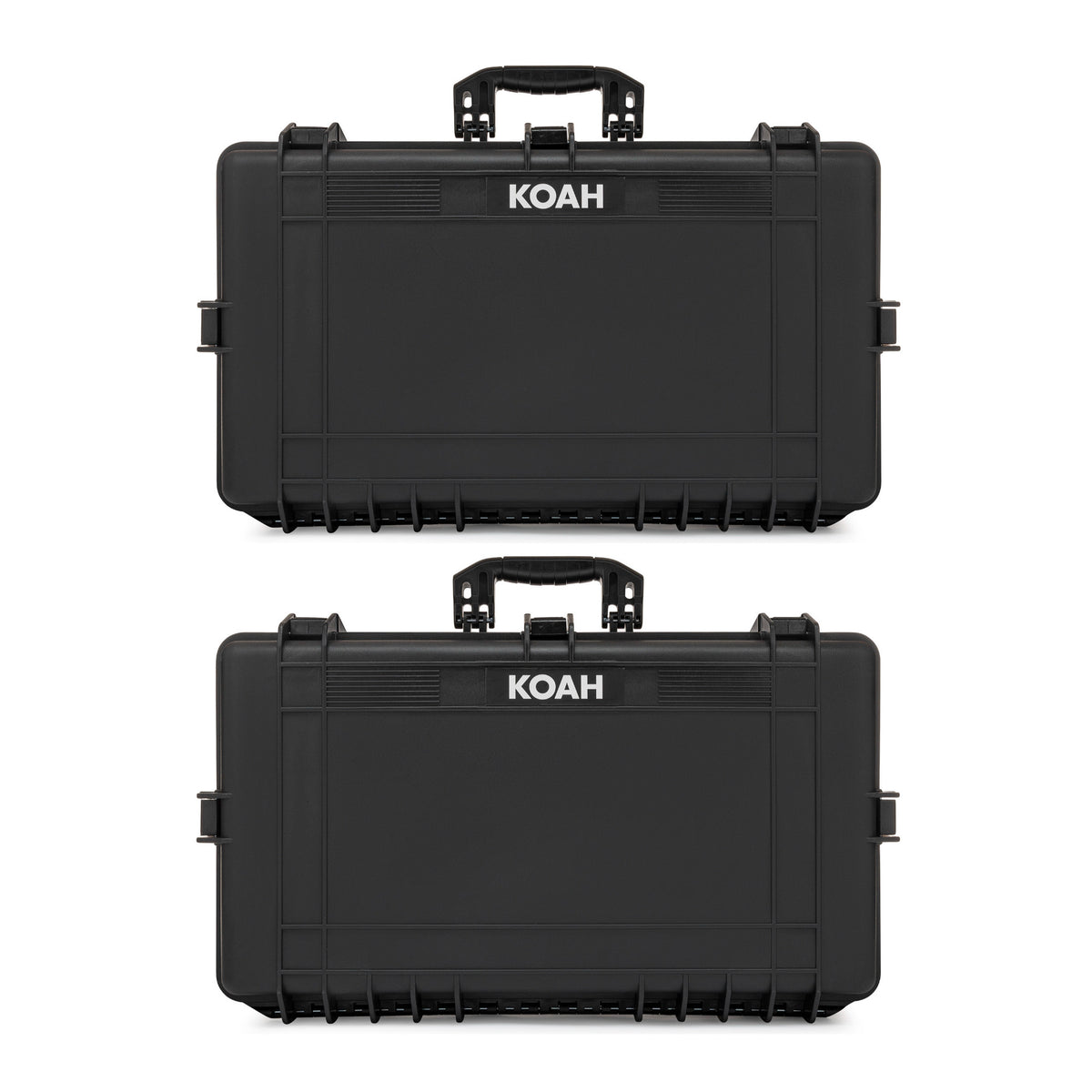 Koah Weatherproof Hard Case with Customizable Foam (28 x 17 x 7 Inch, 2-Pack)