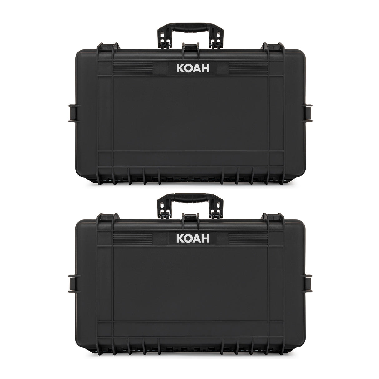 Koah Weatherproof Hard Case with Customizable Foam (28 x 17 x 7 Inch, 2-Pack)