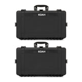 Koah Weatherproof Hard Case with Customizable Foam (28 x 17 x 7 Inch, 2-Pack)