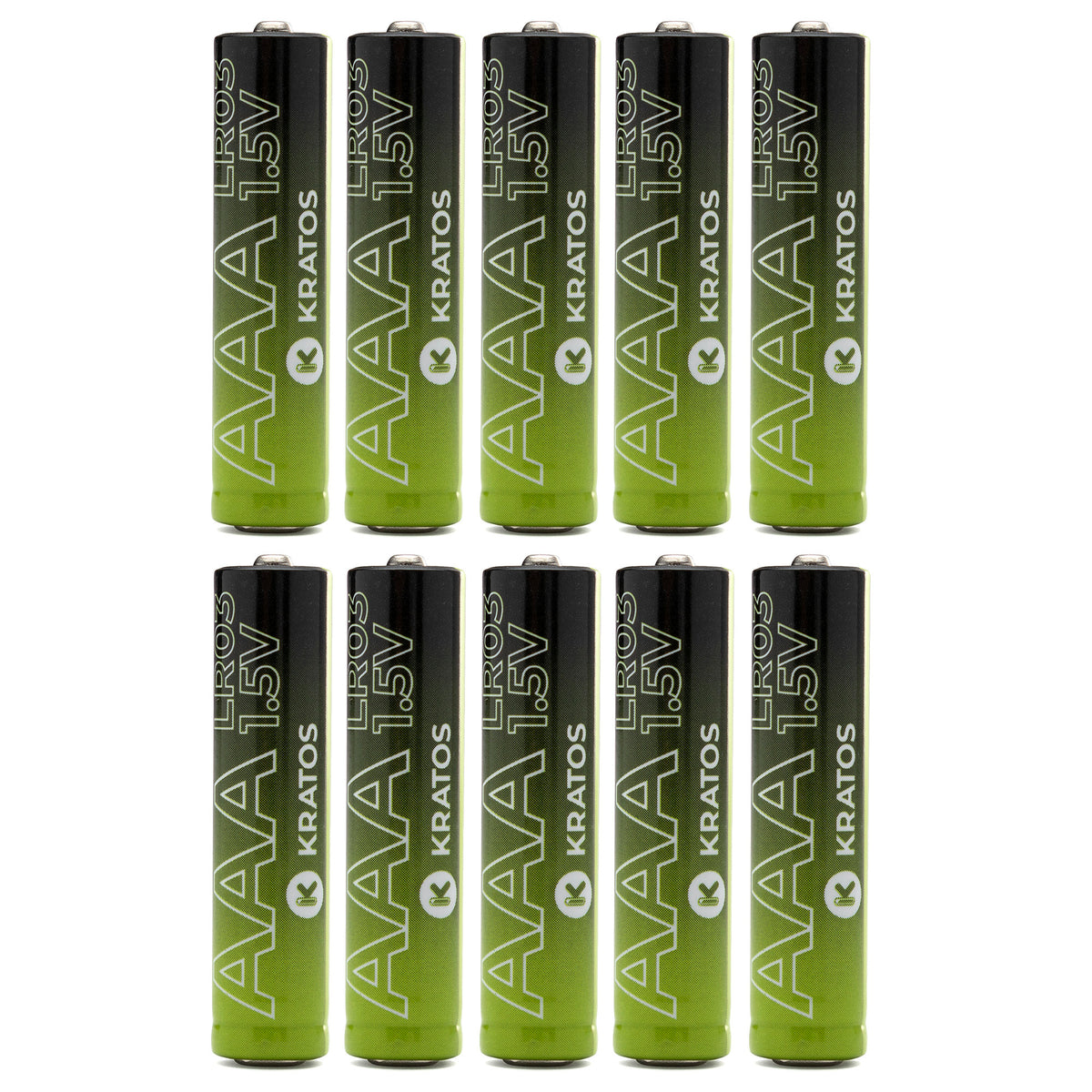 Kratos Power High-Performance Ultra Alkaline AAA Batteries (10-Pack)