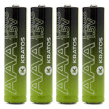 Kratos Power High-Performance Ultra Alkaline AAA Batteries (4-Pack)