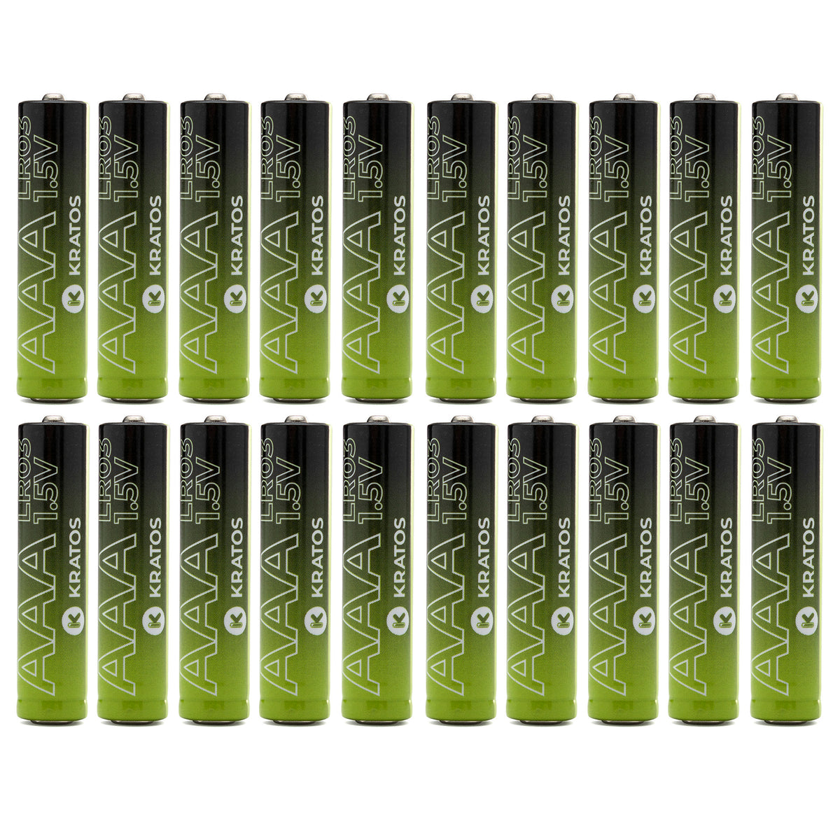 Kratos Power High-Performance Ultra Alkaline AAA Batteries (20-Pack)
