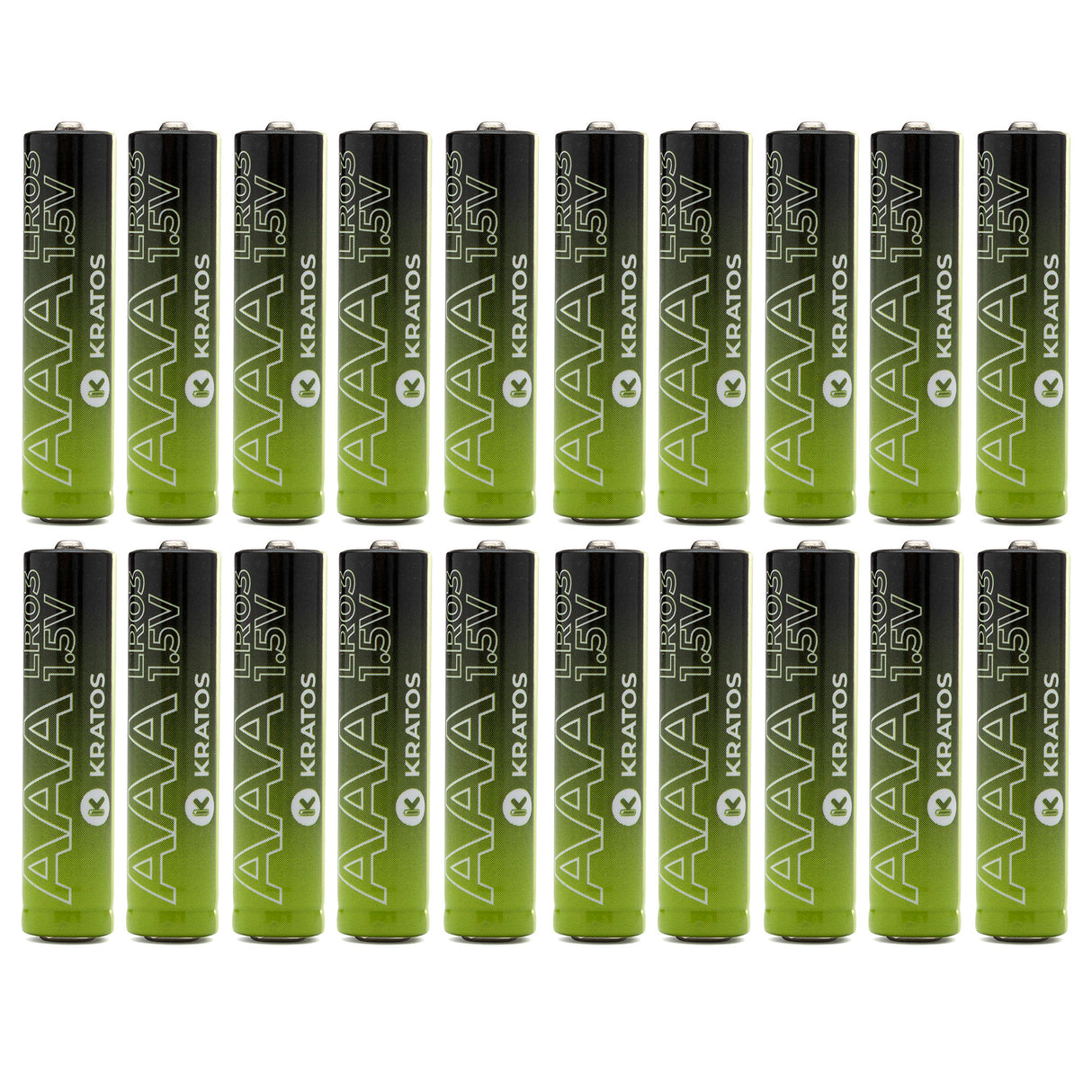 Kratos Power High-Performance Ultra Alkaline AAA Batteries (20-Pack)