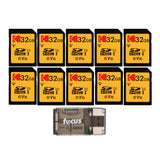 Kodak 32GB Class 10 UHS-I U1 SDHC Memory Card (10-Pack) with Focus High-Speed USB 2.0 Card Reader
