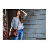 ONA Brooklyn Shoulder Messenger Bag (Chestnut Brown)