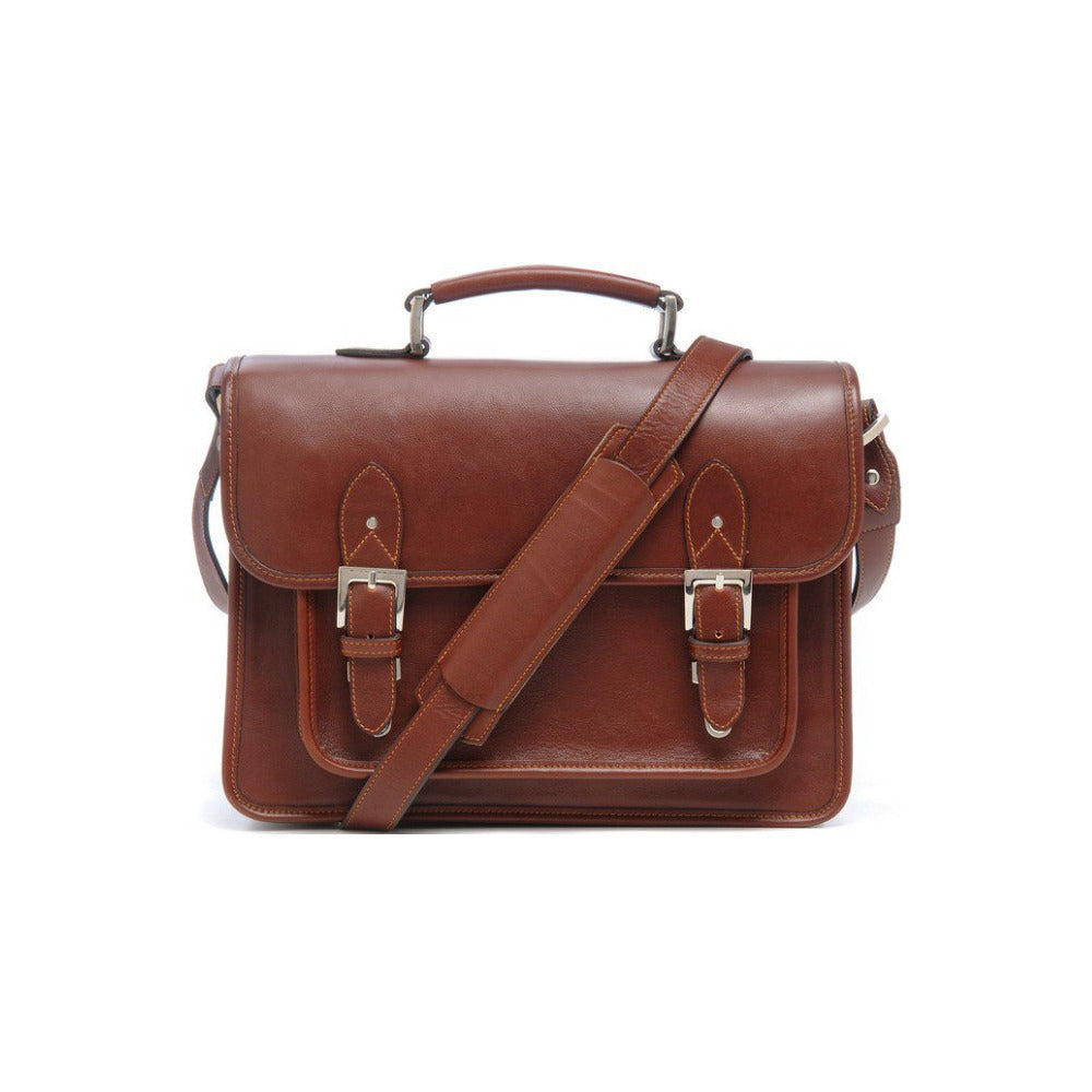 ONA Brooklyn Shoulder Messenger Bag (Chestnut Brown)