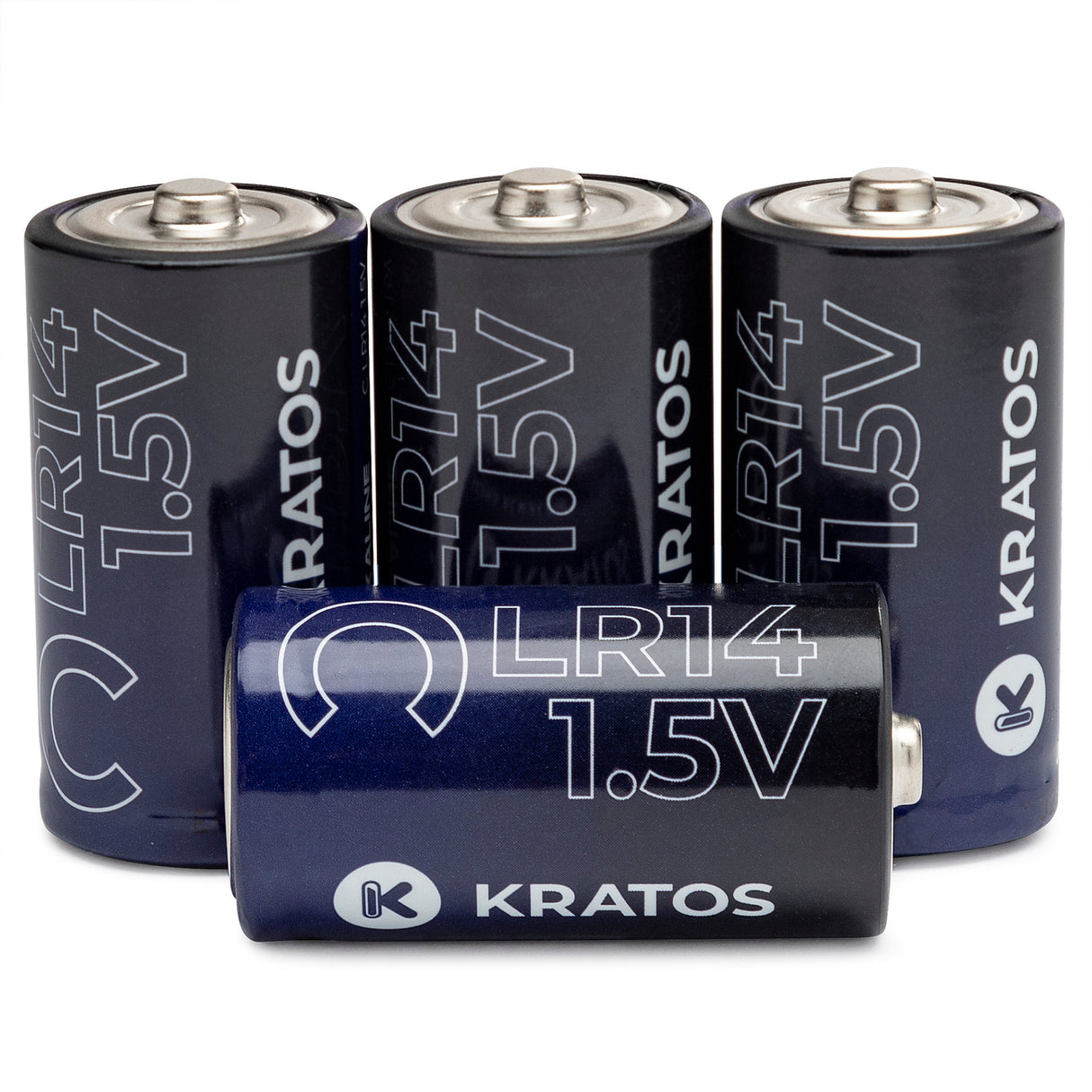 Kratos Power High-Performance Ultra Alkaline C Cell Batteries (4-Pack)