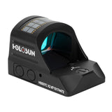HOLOSUN HS507C-X2 Black Anodized 1x 2/32 MOA Red Circle with Dot Reticle