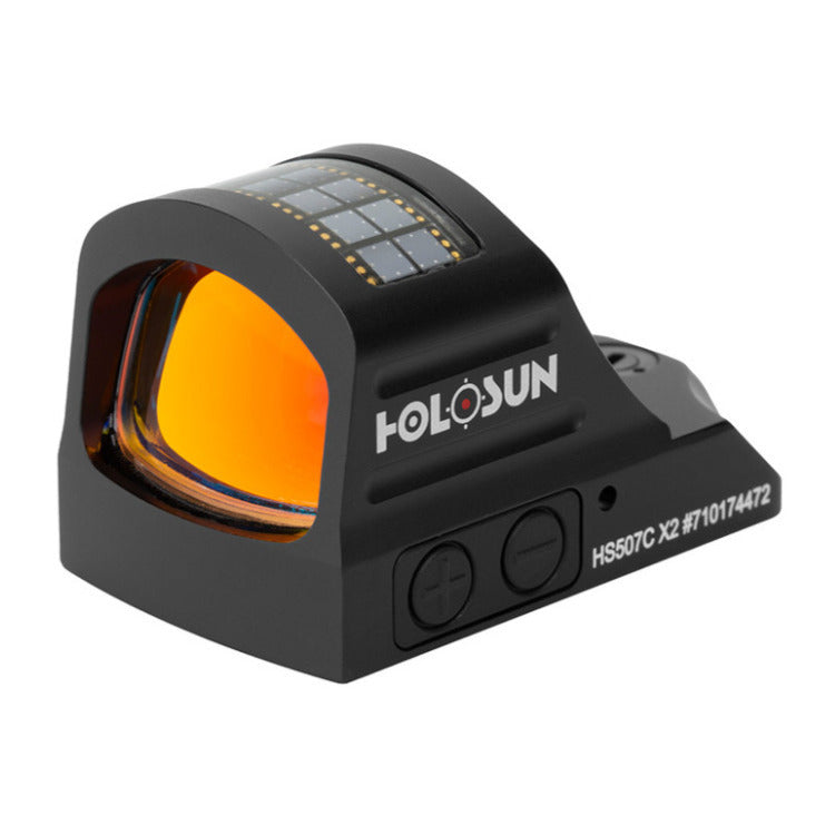 HOLOSUN HS507C-X2 Black Anodized 1x 2/32 MOA Red Circle with Dot Reticle