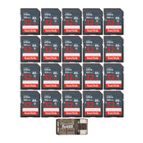 SanDisk 32GB Ultra SDHC UHS-I Memory Card (20-pack) with Focus High Speed Card Reader