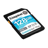 Kingston 128GB SDXC Canvas Go Plus Memory Card (2-Pack) with Koah PRO Dual Slot SD Card Reader