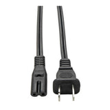 Tripp Lite 2-Slot Non-Polarized Laptop Notebook Power Cord (6-Feet, Black)
