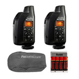PocketWizard Plus III Transceiver (2-Pack, Black) with Case and Battery Pack