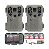 Stealth Cam 10MP Trail Game Camera (2-Pack) with Reader and 32GB Card Bundle