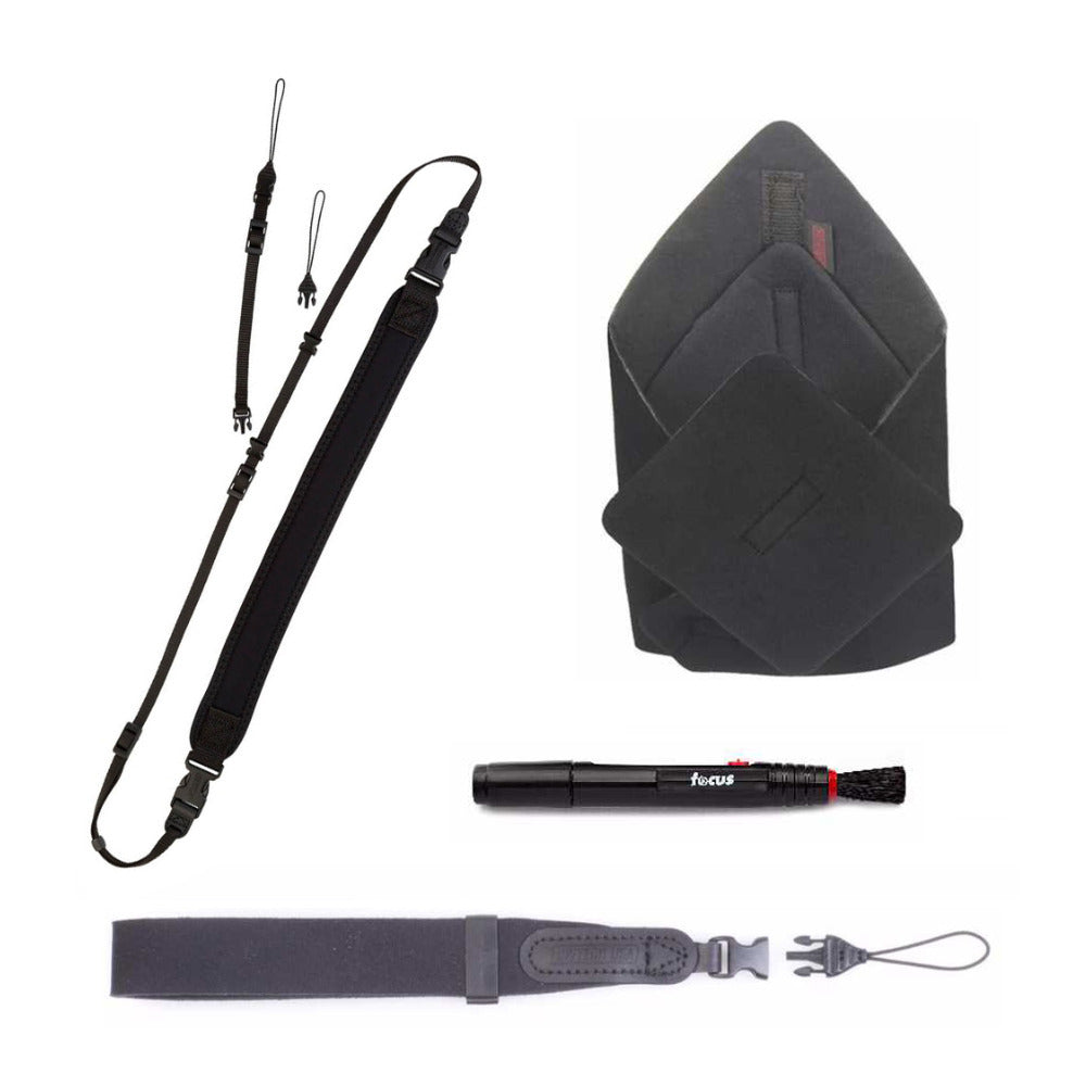 OpTech Mirrorless Sling Style Strap with Wrist Strap, Soft Wrap and Lens Cleaning Pen