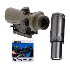 Lucid Optics HD7 Gen 3 Red Dot Sight (Tan) with 2-5x Magnifier Bundle