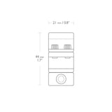 Hawke Sport Optics Match Mount 1-inch Riflescope Rings 2-Piece Set for Weaver Rail (Medium Height)