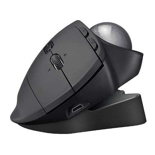 Logitech MX ERGO Advanced Wireless Trackball with MX Palm Rest and Knox Gear 4-Port USB 3.0 Hub