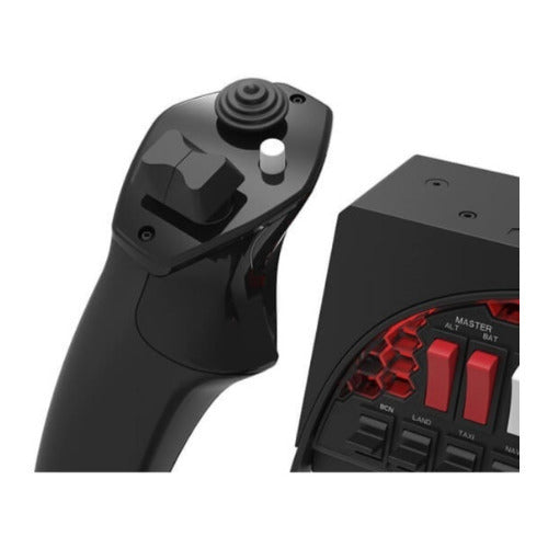 Honeycomb Aeronautical Alpha Flight Controls Yoke and Switch Panel with Dust Cover Bundle
