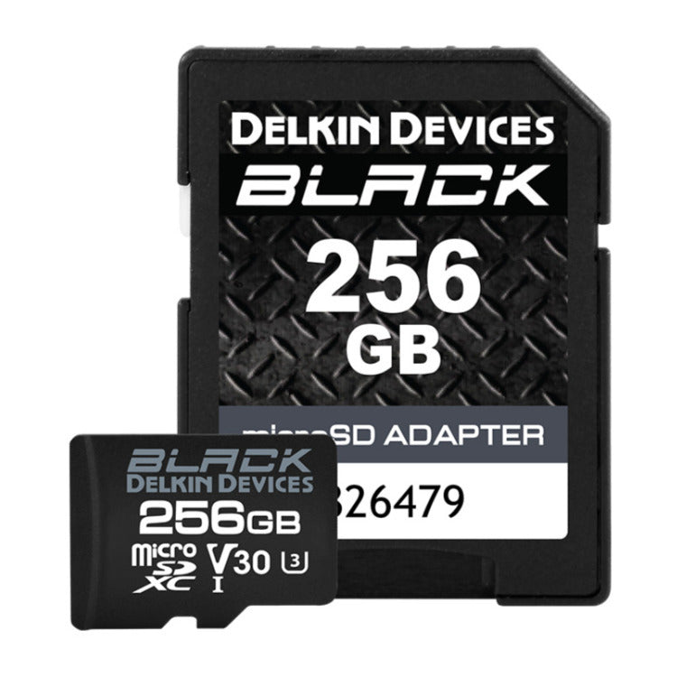 Delkin Devices 256GB UHS-I MicroSDXC Memory Card with SD Adapter (Black)
