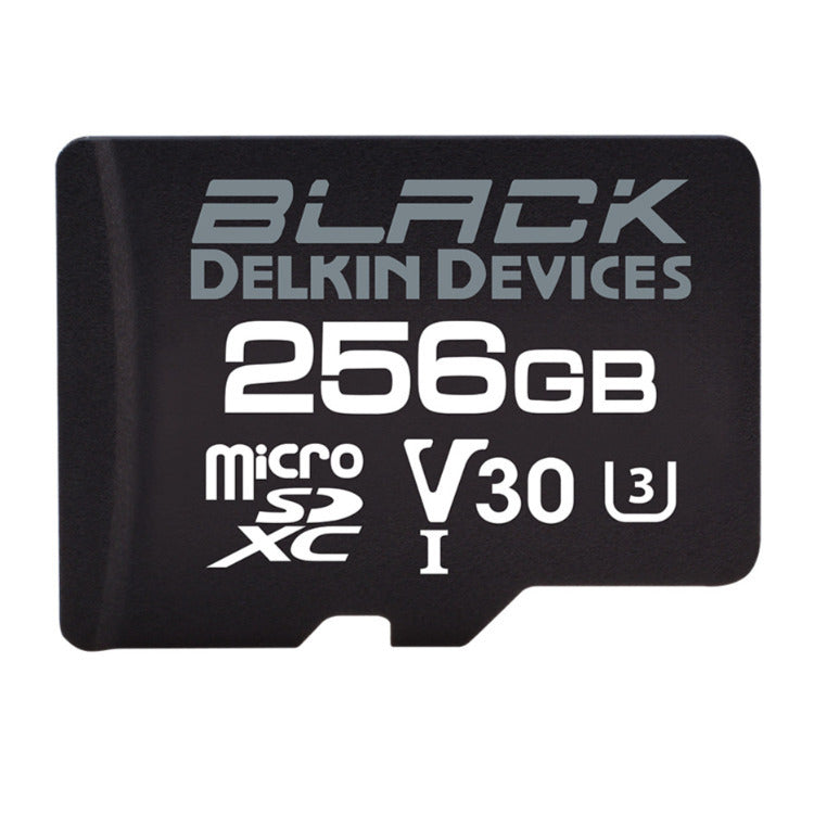 Delkin Devices 256GB UHS-I MicroSDXC Memory Card with SD Adapter (Black)