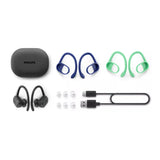 Philips Audio A7306 True Wireless Sports Headphones (Black) (Open Box)