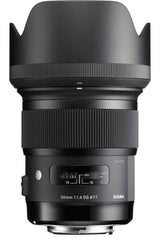 Sigma 50mm f/1.4 DG HSM Art Lens for Canon with LaCie Hard Drive and SanDisk 64GB Memory Card