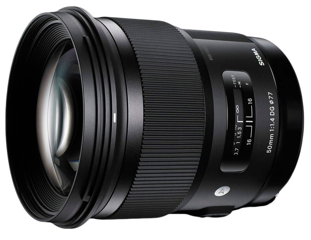 Sigma 50mm f/1.4 DG HSM Art Lens for Canon with LaCie Hard Drive and SanDisk 64GB Memory Card