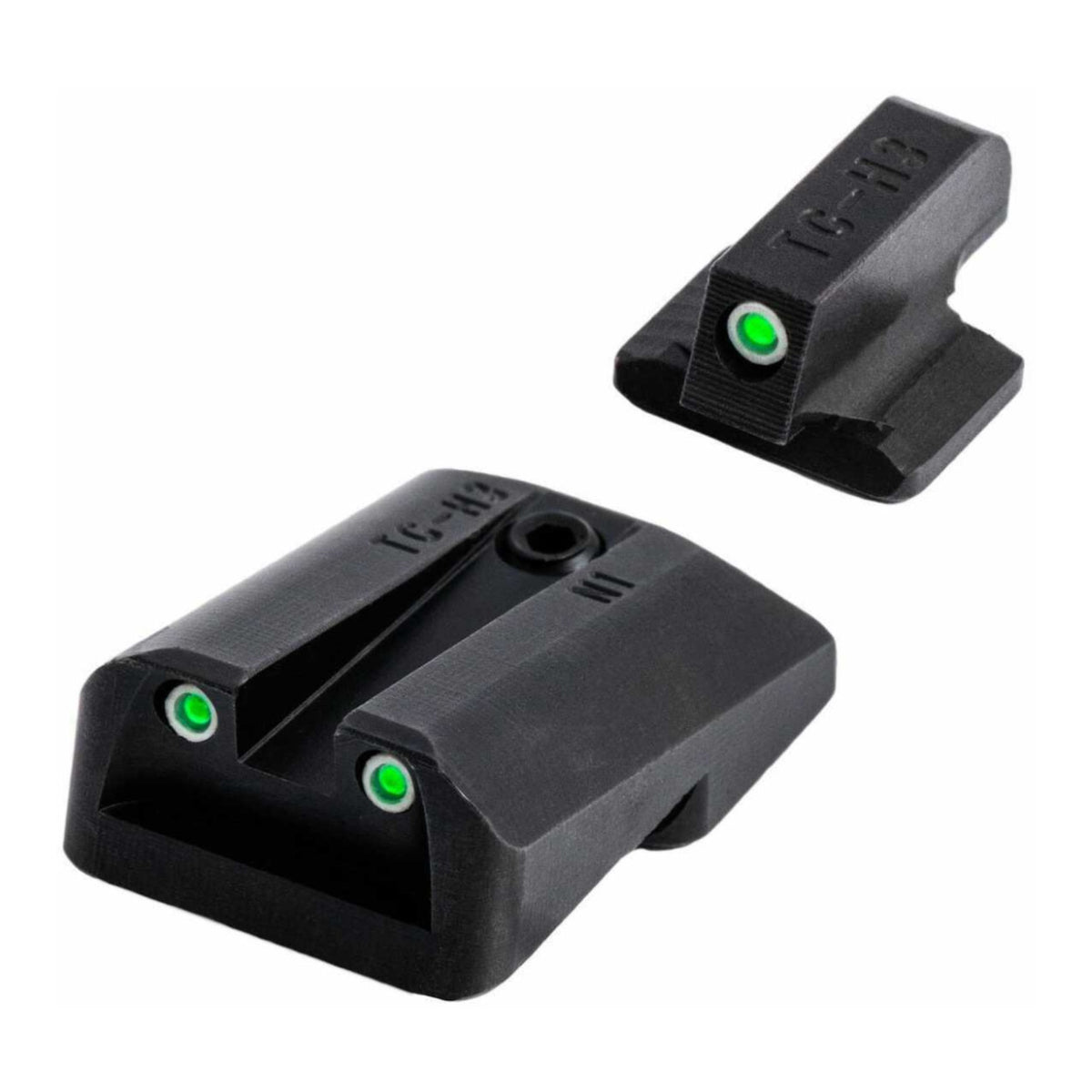 TruGlo Tritium Fiber Optic Sight (1911 Models with Novak LoMount Cut .270 Front/.500 Rear)