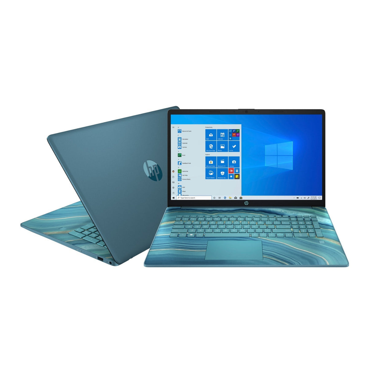 HP 17-CN17.3-Inch HD+ Touch Intel Pentium Gold 8GB 512GB SSD Win 11 Laptop (Underwater Teal)