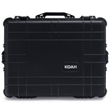 Koah Weatherproof Wheeled Hard Case with Customizable Foam (25 x 20 x 12 Inch, 2-Pack)