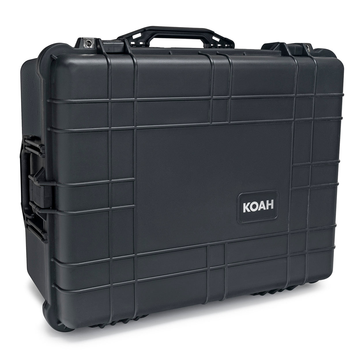 Koah Weatherproof Wheeled Hard Case with Customizable Foam (25 x 20 x 12 Inch, 2-Pack)