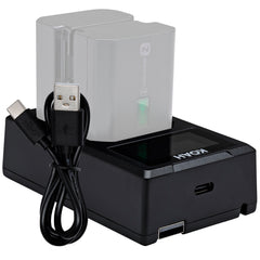 Koah Dual USB-C Charger with LCD Display for Sony NP-FZ100 Battery
