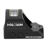 HOLOSUN HE507C-GR-X2 Black Anodized 1x 2/32 MOA Green Dot and Circle Reticle