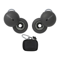 Sony LinkBuds Truly Wireless Earbuds (Dark Gray) with Knox Gear Hard EVA Travel Case
