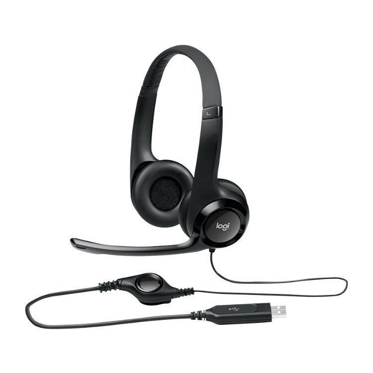 Logitech C920S Pro Stream Webcam Full 1080p/30fps with Logitech H390 Headset & Knox 4-Port USB Hub