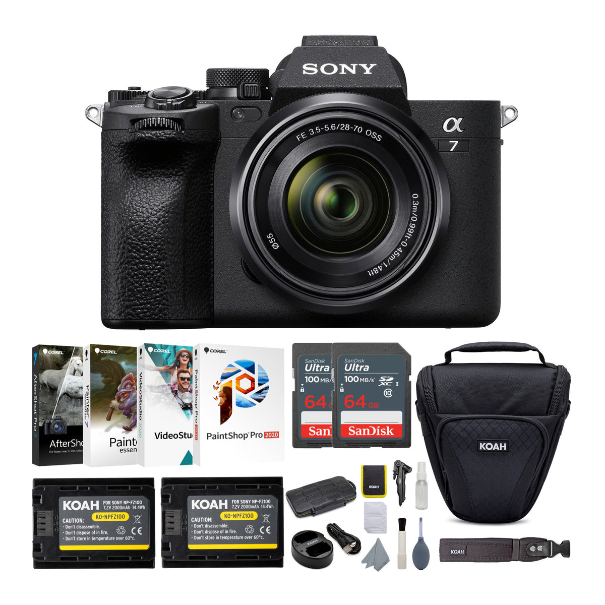 Sony Alpha 7 IV Full-frame Mirrorless Interchangeable Lens Camera Bundle (Open Box)