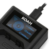 Koah Dual USB-C Charger with LCD Display for Sony NP-FZ100 Battery