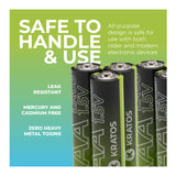 Kratos Power High-Performance Ultra Alkaline AAA Batteries (20-Pack)